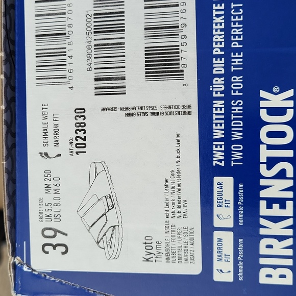 Birkenstock Kyoto Sandal - Thyme Green - EU 39 / US 8-8.5 - Picture 8 of 8